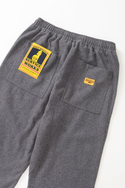 Service Works Flannel Chef Pants - Charcoal