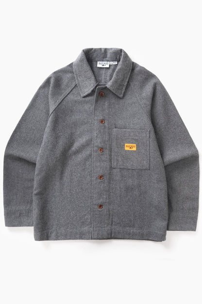 Service Works Flannel FOH Overshirt - Charcoal