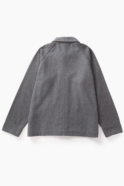 Service Works Flannel FOH Overshirt - Charcoal