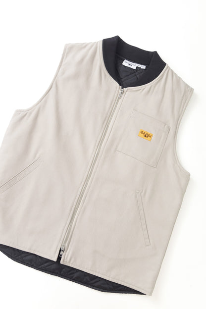 Service Works Padded Work Vest Jacket - Stone