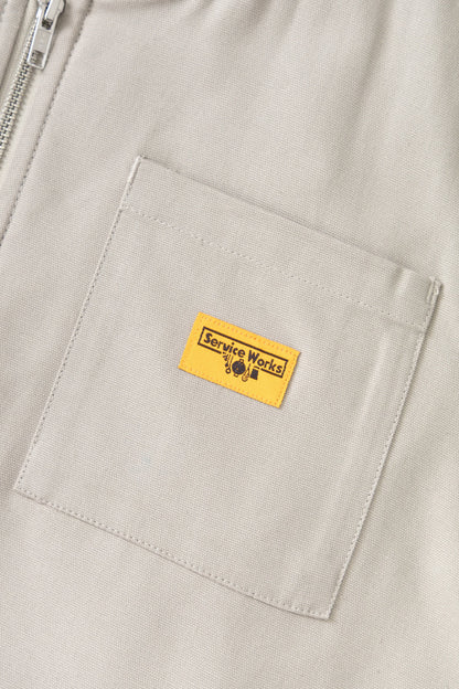 Service Works Padded Work Vest Jacket - Stone