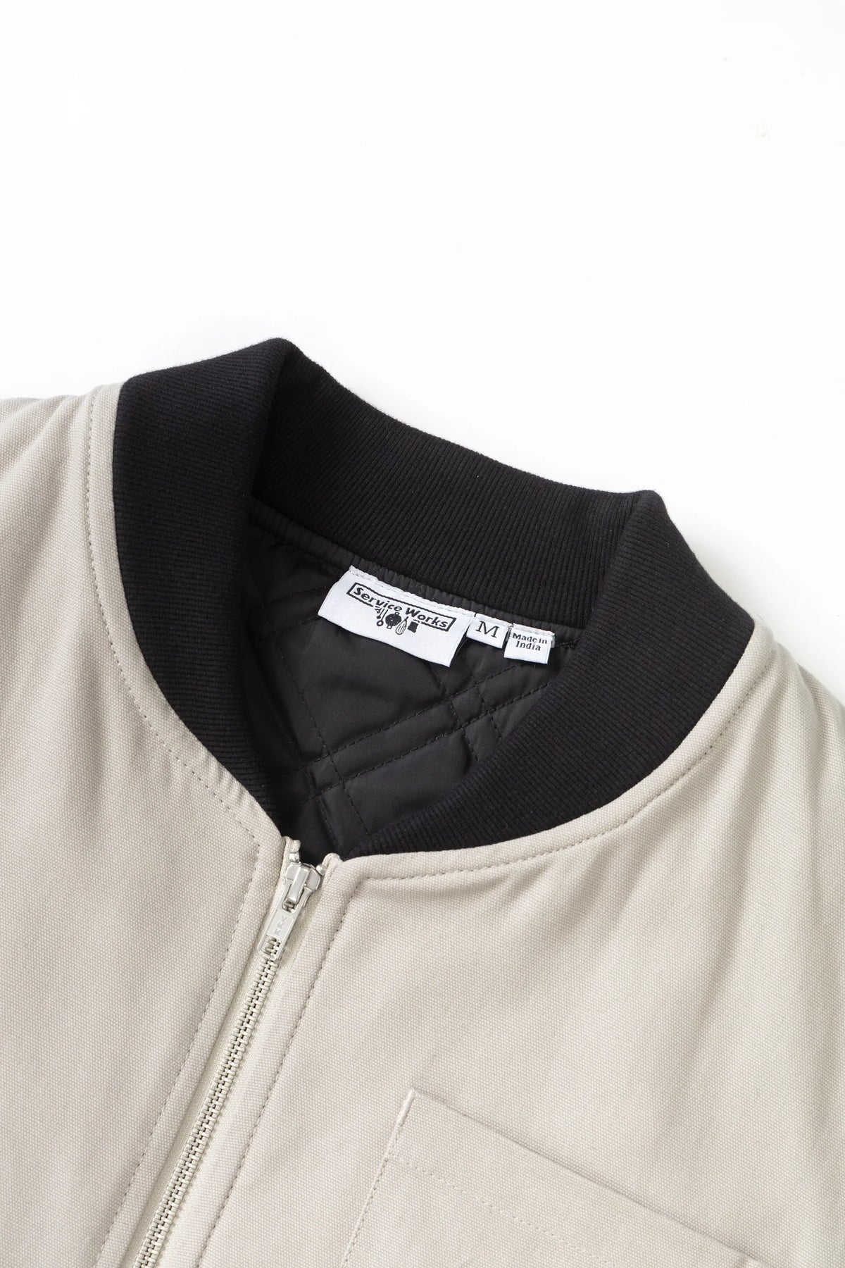 Service Works Padded Work Vest Jacket - Stone