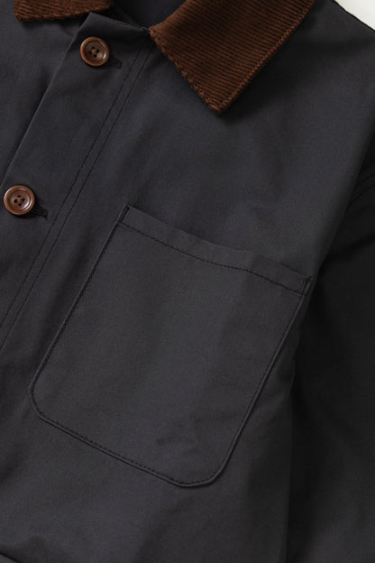 Service Works Waxed Barn Coat - Black