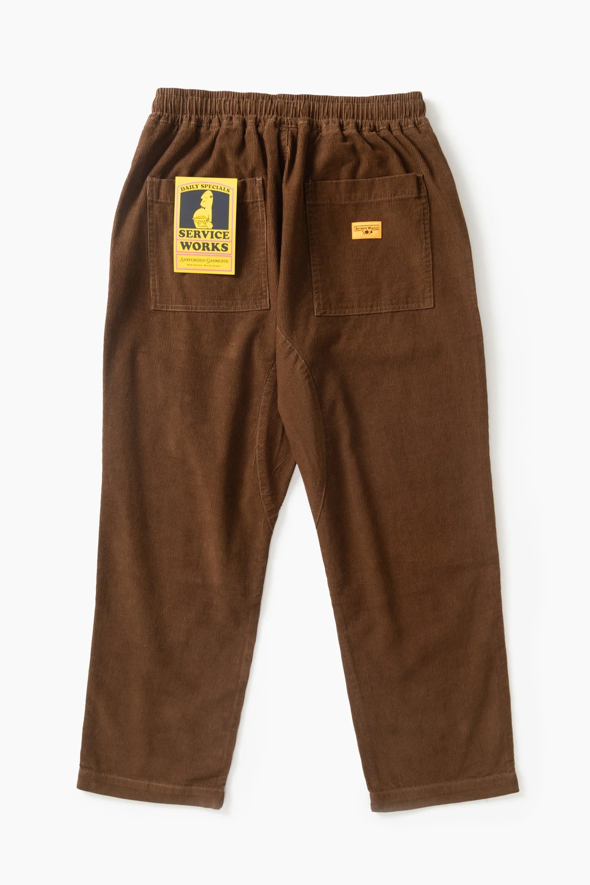 Service Works Fine Cord Chef Pants - Bark