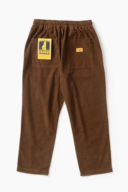 Service Works Fine Cord Chef Pants - Bark