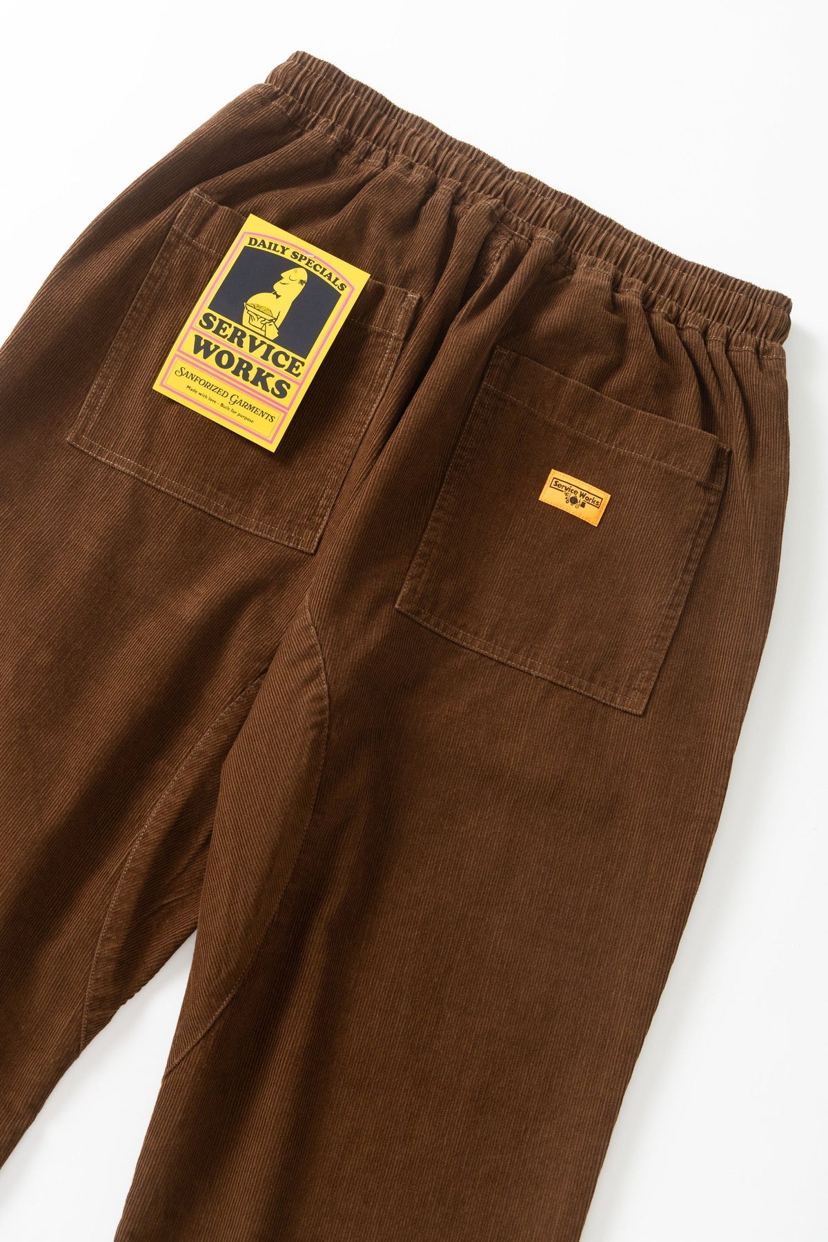 Service Works Fine Cord Chef Pants - Bark