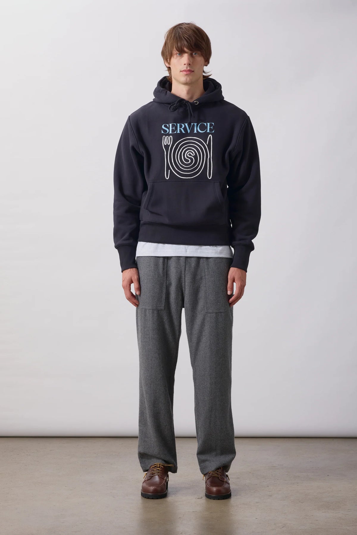 Service Works Flannel Chef Pants - Charcoal