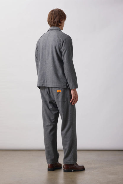 Service Works Flannel FOH Overshirt - Charcoal