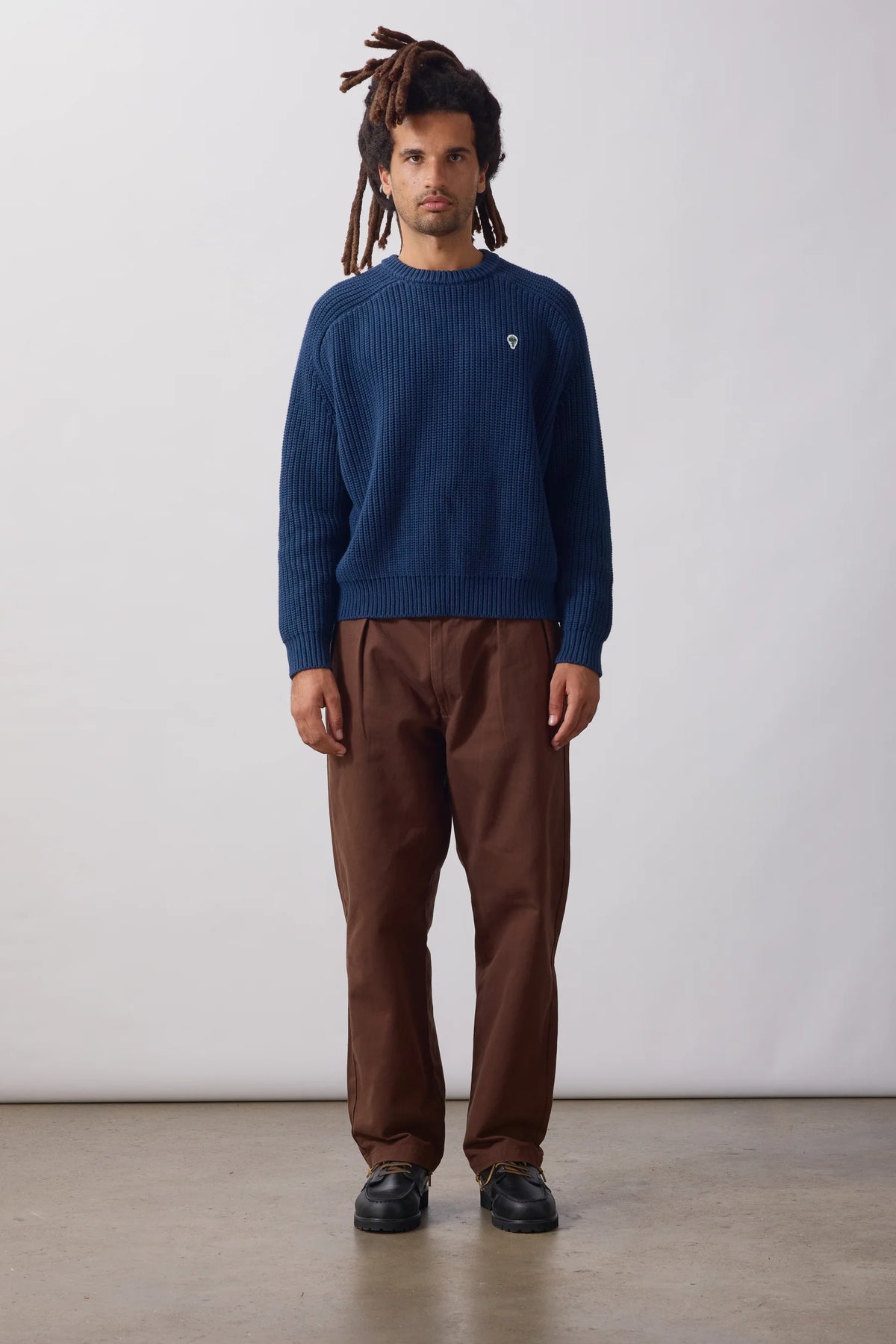 Service Works Artichoke Chunky Knit - Navy