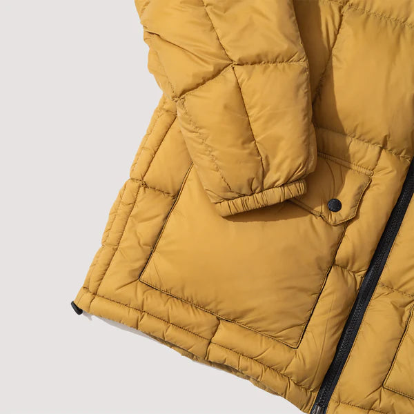 Taion Mountain Packable Volume Down Jacket Mustard