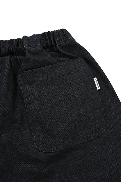 Kappy Designs Two Tuck Wide Denim Pants - Deep Indigo