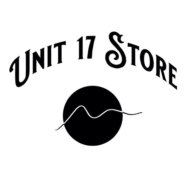 Black and white Unit 17 Store Logo