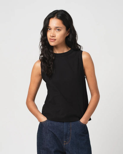 Girls of Dust Johnny Organic Open End Jersey T-Shirt - Black