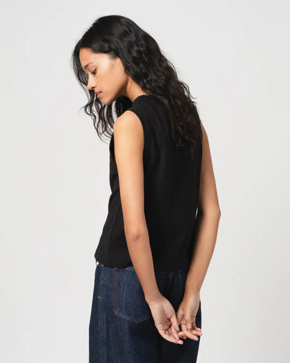 Girls of Dust Johnny Organic Open End Jersey T-Shirt - Black