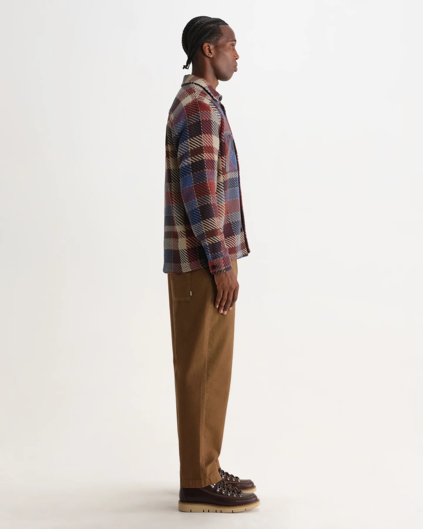 Wax Whiting Pike Check Overshirt - Rust And Multicolour
