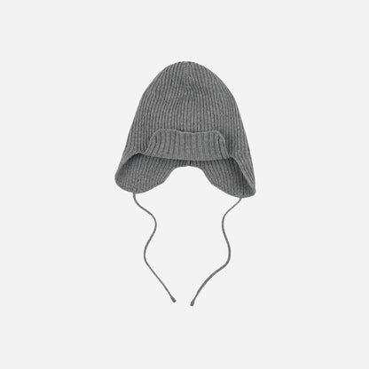 FrizmWorks Wool Earflap Beanie - Grey