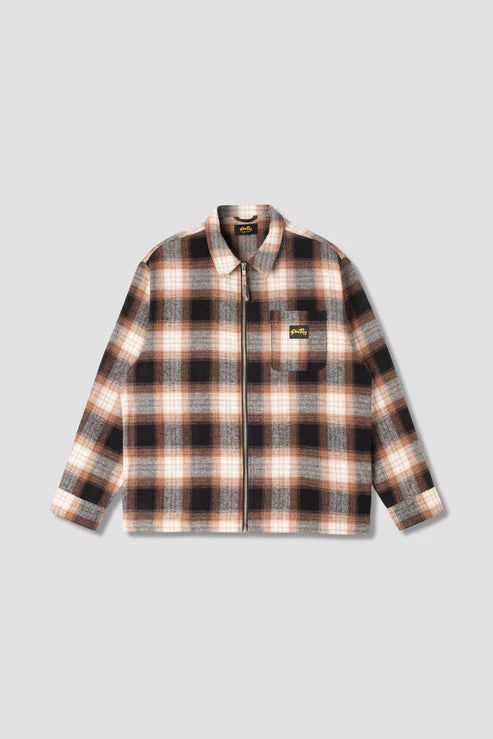 Stan Ray Zip Shirt Brown Plaid