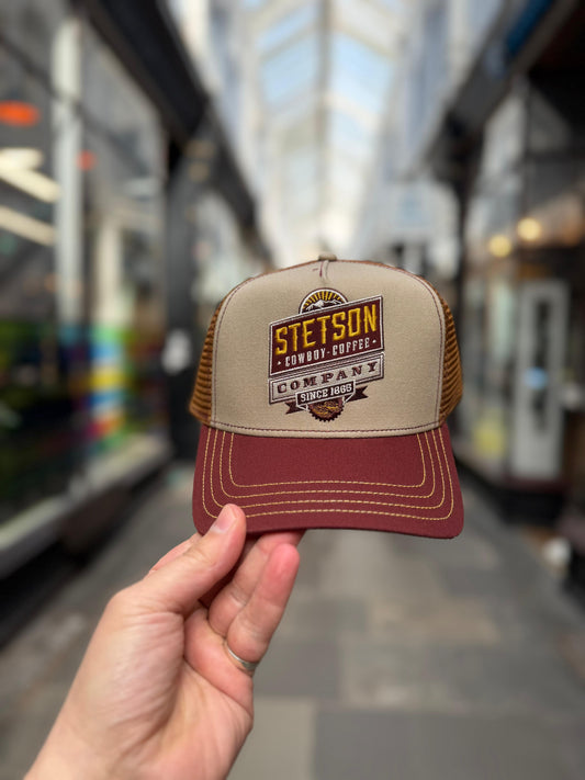 Stetson Coffee Trucker Cap - Bordeaux