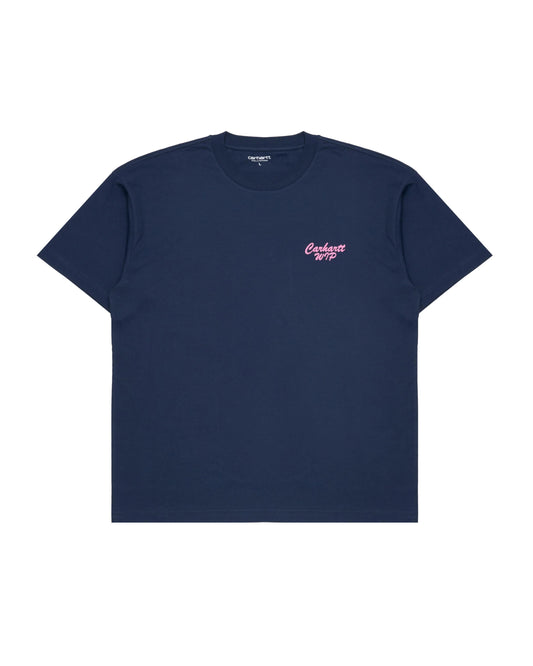 Carhartt Friendship T-Shirt Air Force Blue/Pink