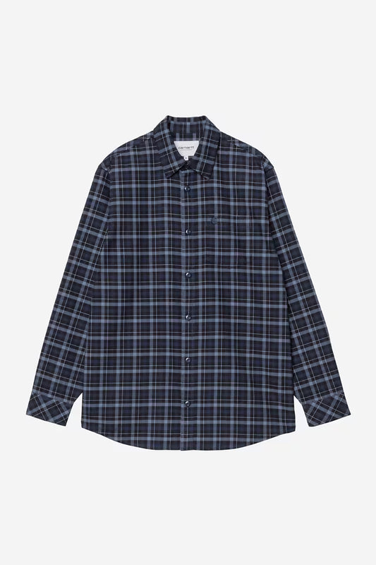 Carhartt WIP Widmark Check Shirt Cotton Twill Flannel, Jupiter