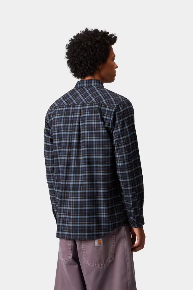 Carhartt WIP Widmark Check Shirt Cotton Twill Flannel, Jupiter