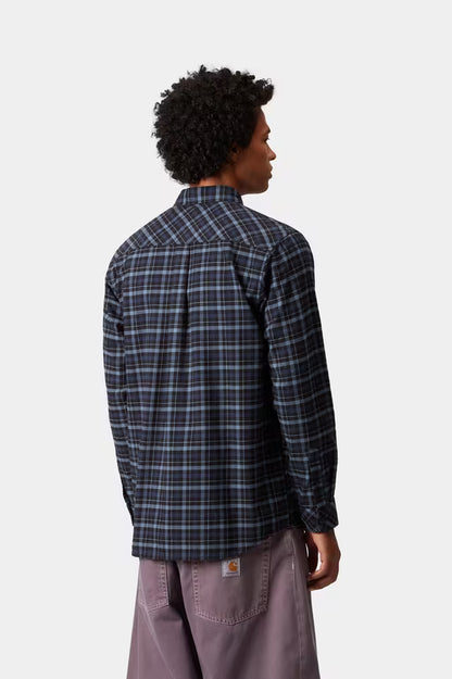 Carhartt WIP Widmark Check Shirt Cotton Twill Flannel, Jupiter