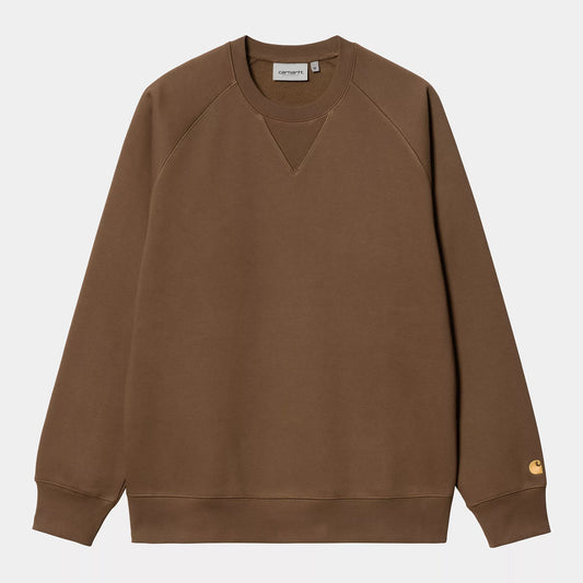 Carhartt WIP Chase Sweatshirt Chocolate / Gold