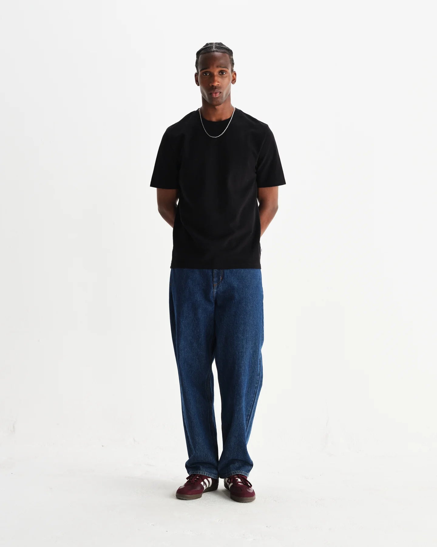 Wax Dean Textured Organic Cotton T-Shirt - Black