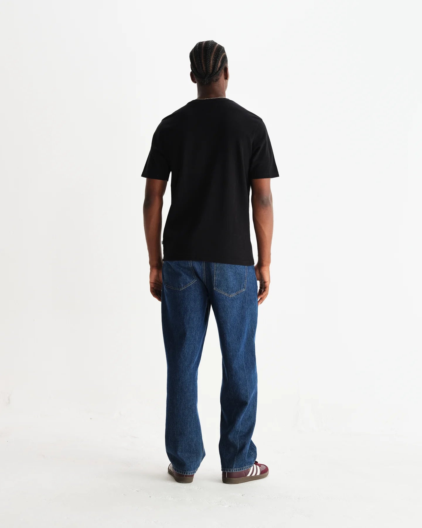 Wax Dean Textured Organic Cotton T-Shirt - Black