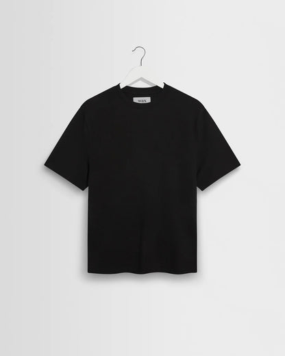 Wax Dean Textured Organic Cotton T-Shirt - Black