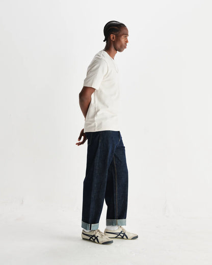 Wax Dean Textured Organic Cotton T-Shirt - Ecru