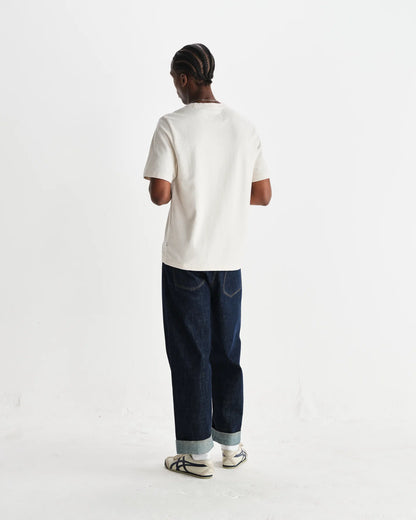 Wax Dean Textured Organic Cotton T-Shirt - Ecru