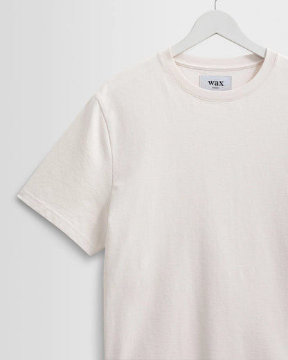 Wax Dean Textured Organic Cotton T-Shirt - Ecru