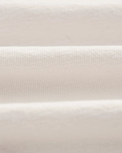 Wax Dean Textured Organic Cotton T-Shirt - Ecru