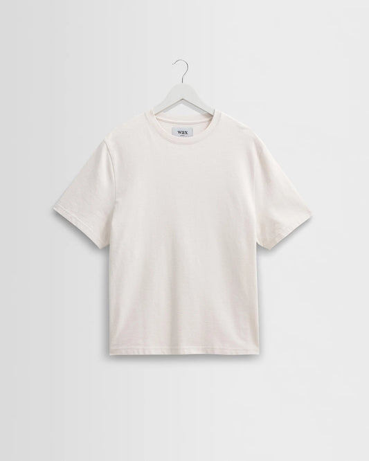Wax Dean Textured Organic Cotton T-Shirt - Ecru