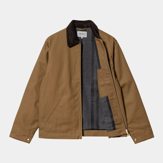 Carhartt WIP Detroit Jacket (Winter) Hamilton Brown / Tobacco, rigid