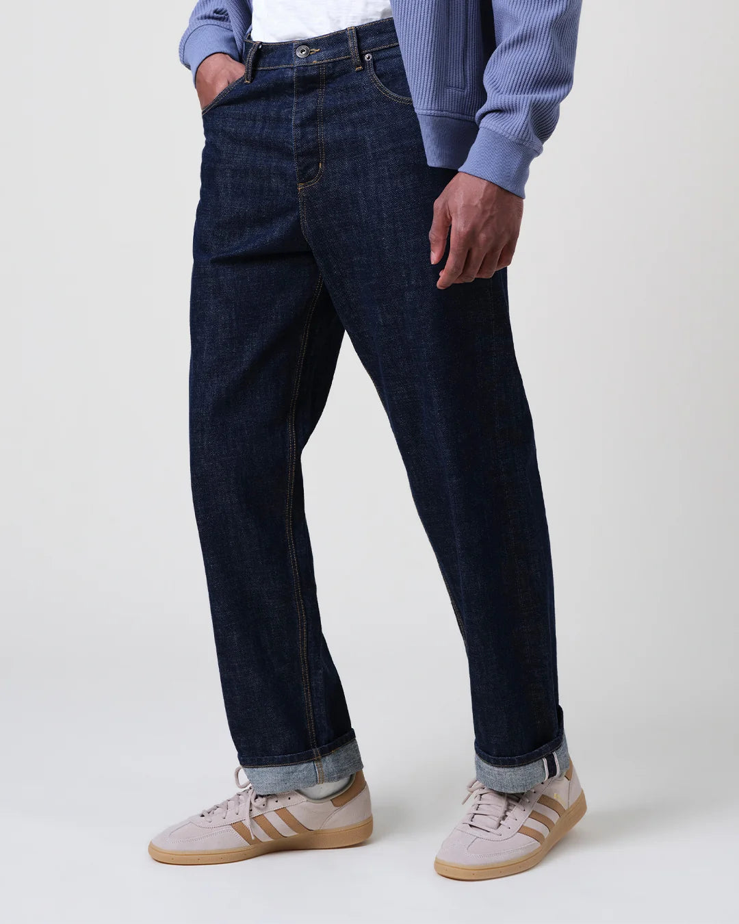Wax Felix Loose Fit Denim Selvedge Jeans - Rinse Wash