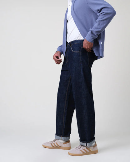 Wax Felix Loose Fit Denim Selvedge Jeans - Rinse Wash