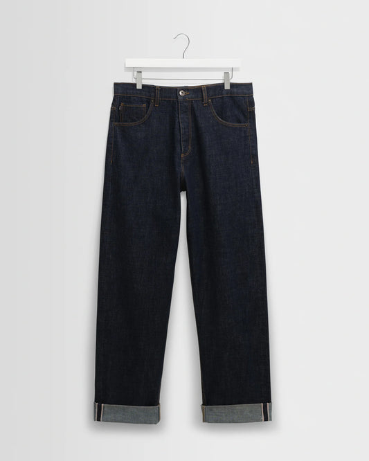 Wax Felix Loose Fit Denim Selvedge Jeans - Rinse Wash