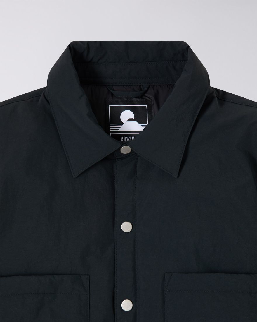 Edwin Sphere Padded Overshirt Black