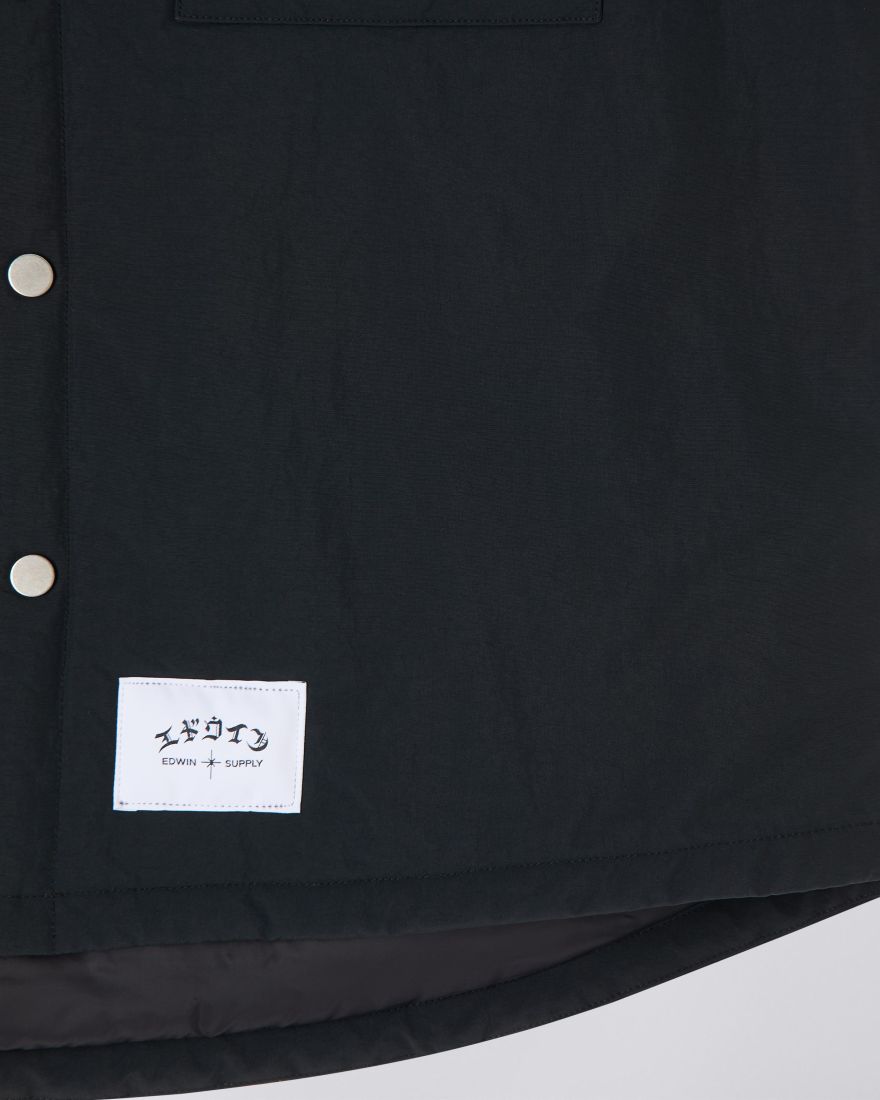 Edwin Sphere Padded Overshirt Black