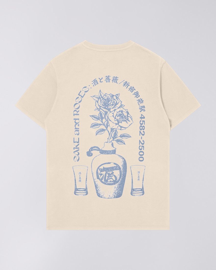 Edwin Sake And Roses T-shirt Whitecap Grey