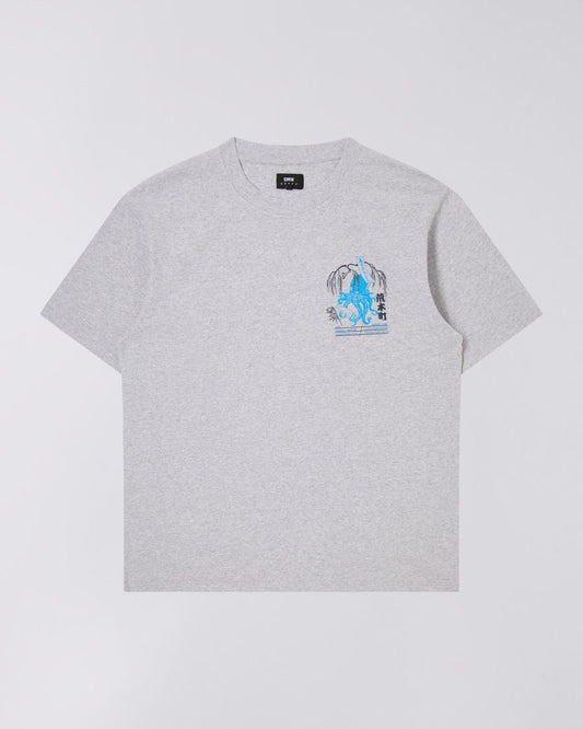 Edwin Drink Mood T-Shirt Grey Marl