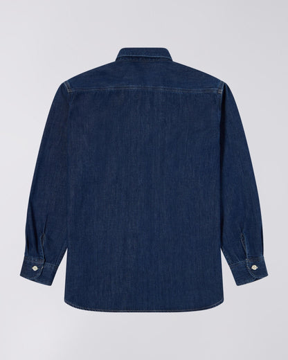 Edwin Work Shirt Blue Dark Rinsed