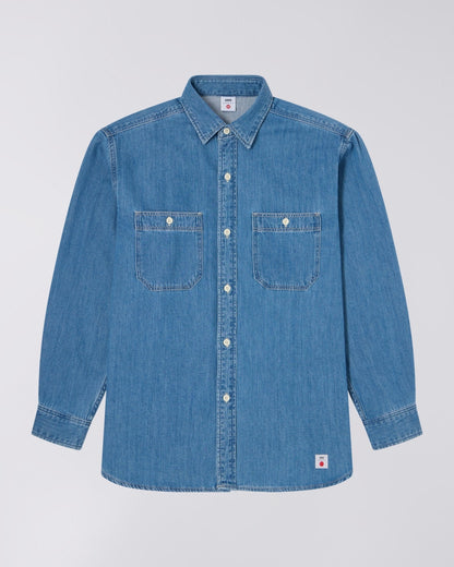 Edwin Work Shirt - Blue, Light Used