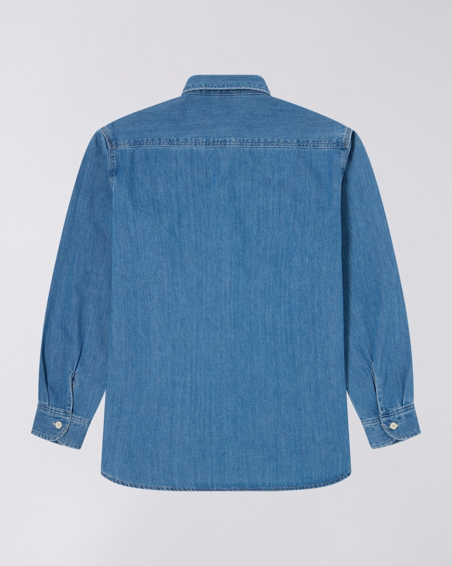 Edwin Work Shirt - Blue, Light Used