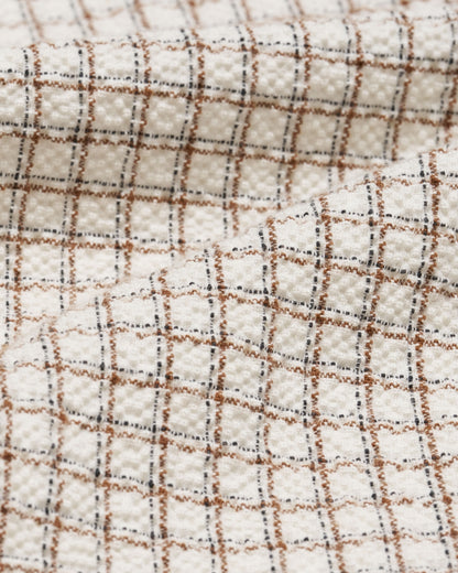 Edwin Zed Shirt - White/Brown