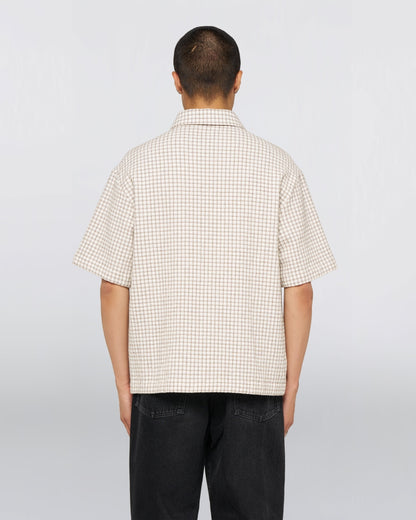 Edwin Zed Shirt - White/Brown