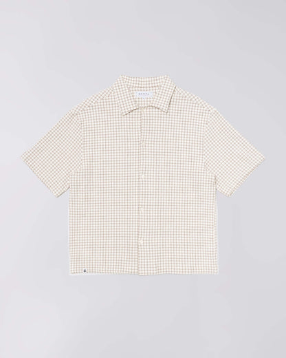 Edwin Zed Shirt - White/Brown