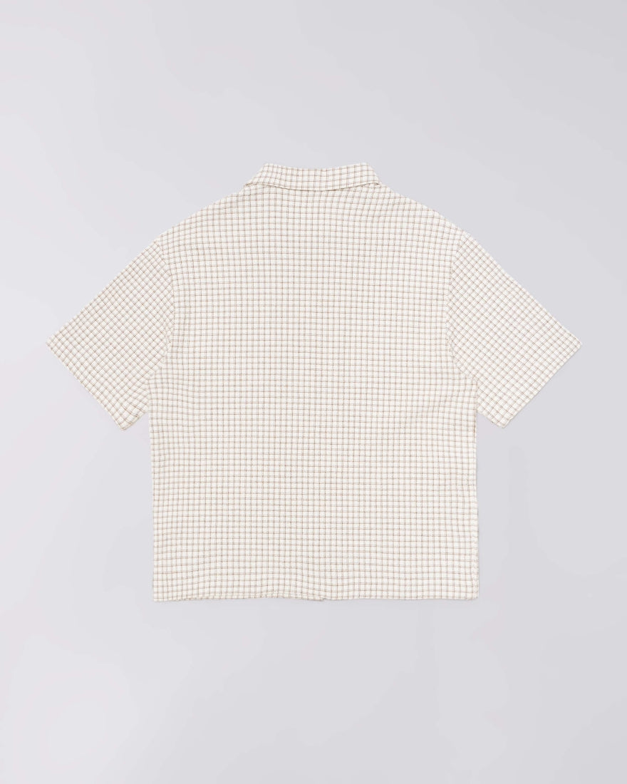 Edwin Zed Shirt - White/Brown